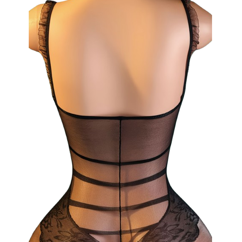 1-Piece Black Lace & Sheer Mes - Lace Teddy Lingerie review and price
